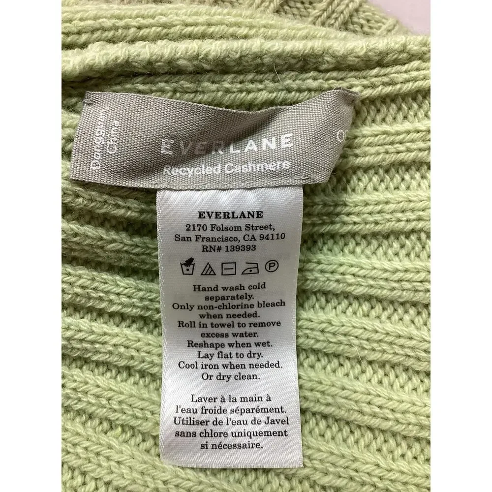 Everlane Cozy Seafoam Green Cashmere Beanie Hat - Picture 4 of 5